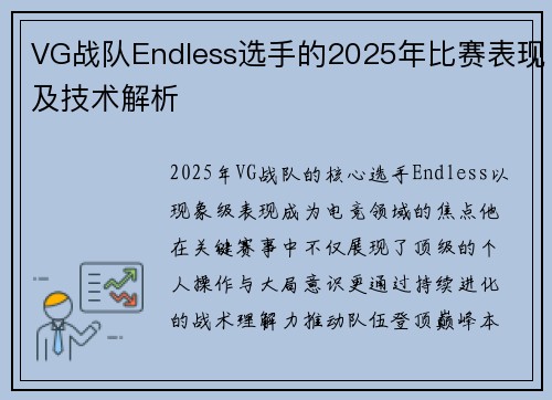 VG战队Endless选手的2025年比赛表现及技术解析
